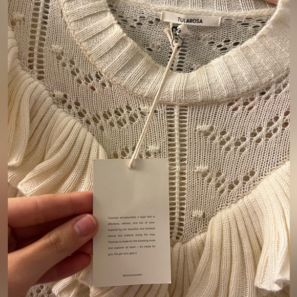 Tularosa Manny Sweater in Ivory - Picture 5 of 5